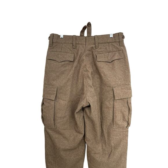 Vintage German Serios Field Pants Military Wool Cargo Size 33 X 29 - Picture 9 of 16